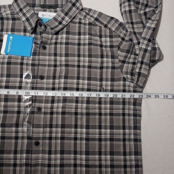 Columbia Men's Medium Shirt New With Tags Plaid Long Sleeve Button‎ Up - Picture 5 of 9